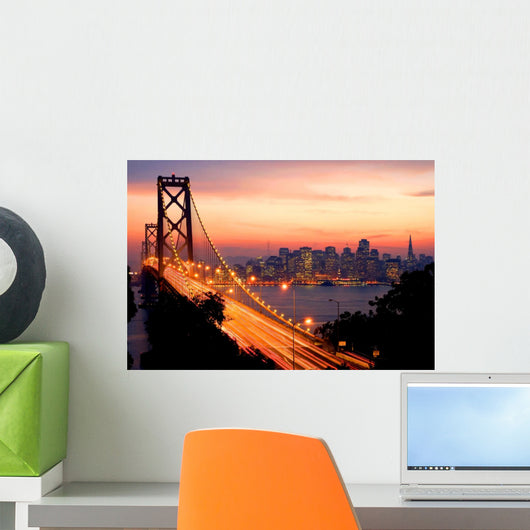 San Francisco Sunset Wall Mural