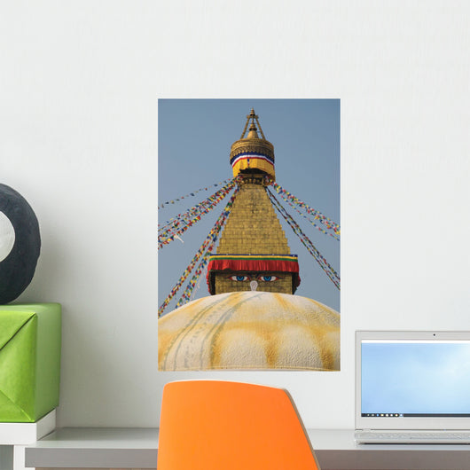 The Buddhist Stupa Wall Mural