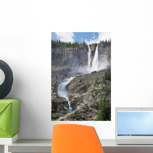 The Twin Falls In Yoho National Park, British Columbia, Canada Wall Mural