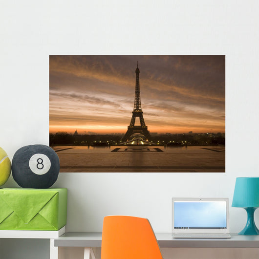 Eiffel Dawn Wall Decal Design 2