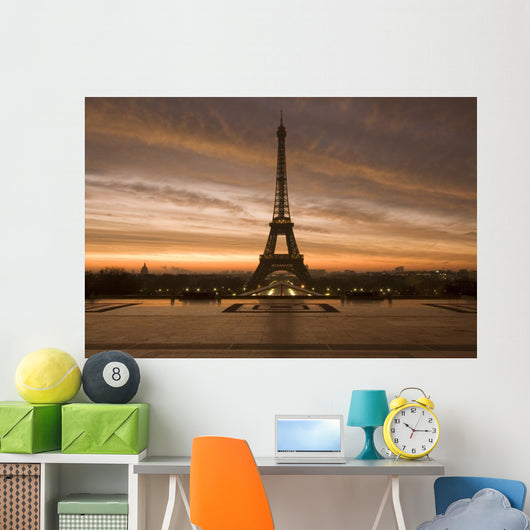 Eiffel Dawn Wall Decal Design 2