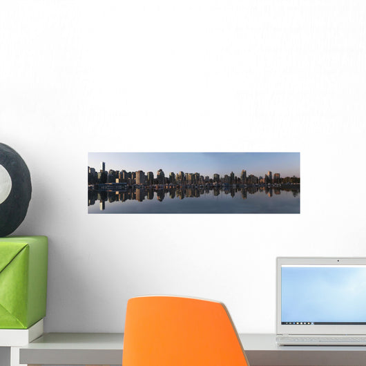 Vancouver City Skyline Wall Mural