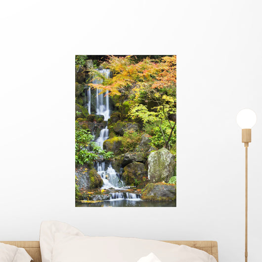 Portland Japanese Garden, Portland, Oregon, Usa Wall Mural