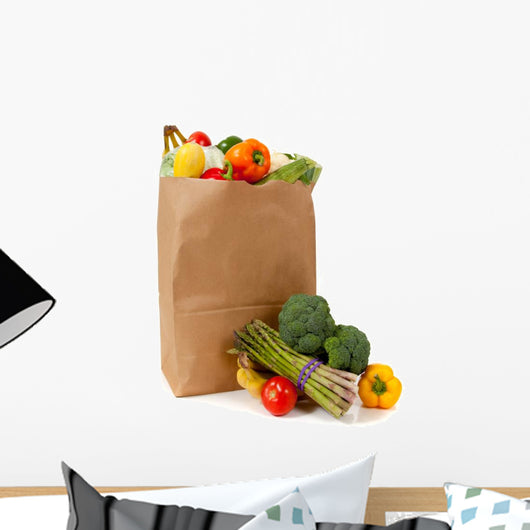 Brown Grocery Sack Full Wall Mural