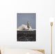 Waves Crashing Against A Lighthouse Wall Mural