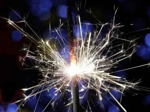 Sparkler Making Fireworks Wall Decal
