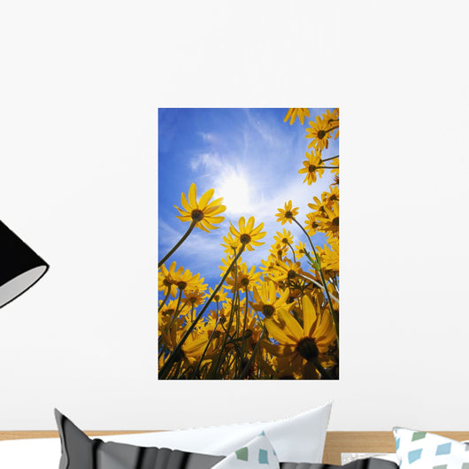 Yellow Flowers Wall Mural
