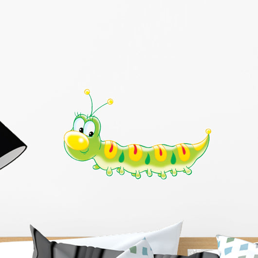 Green Caterpillar Wall Decal