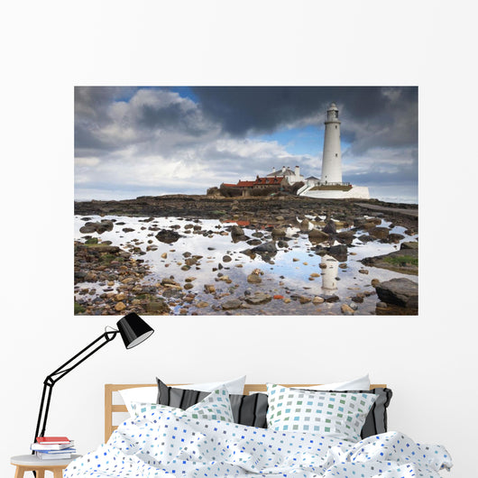 St Mary's Island, Northumberland, England Wall Mural