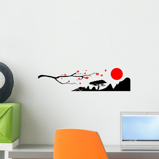 Japan background Wall Decal
