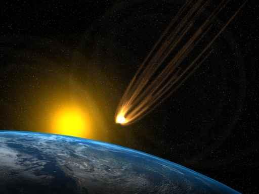 Asteroid Going to Impact Wall Mural