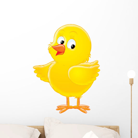 Yellow Chicken Wall Decal