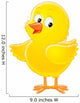 Yellow Chicken Wall Decal