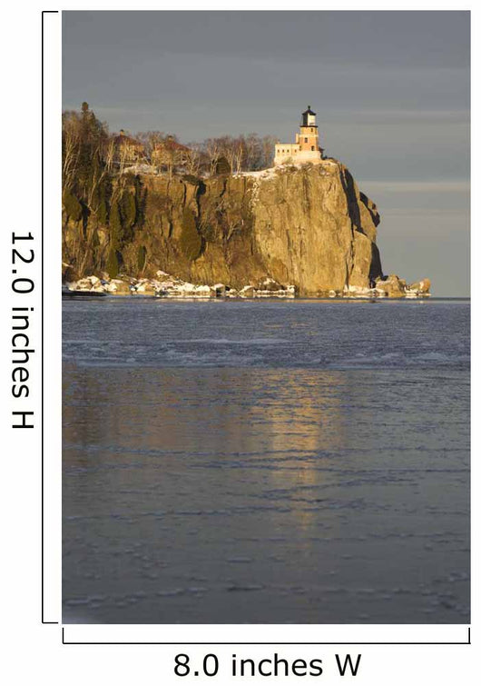 Split Rock Lighthouse On Lake Superior In Winter Wall Mural