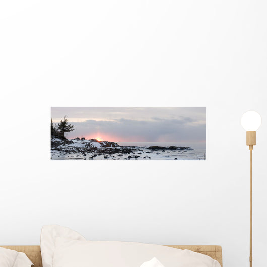 Winter Along Lake Superior At Sunrise Wall Mural