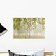 Birch Trees In The Fog Wall Mural