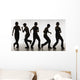 Composite Image Of A Boy Dancing With Headphones Wall Mural