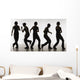 Composite Image Of A Boy Dancing With Headphones Wall Mural