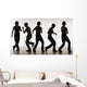 Composite Image Of A Boy Dancing With Headphones Wall Mural