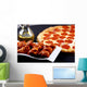 pepperoni pizza and chicken wings combo Wall Mural