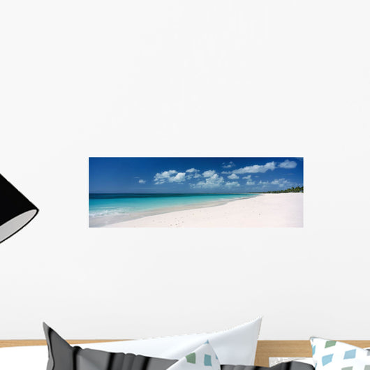 Empty White Sand Tropical Beach Wall Mural