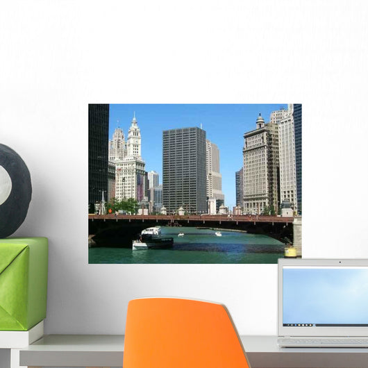 Chicago River Wall Decal Design 1
