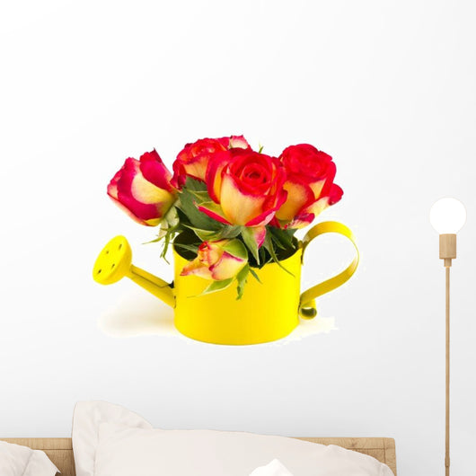 Antique Red Roses Gardening Wall Decal