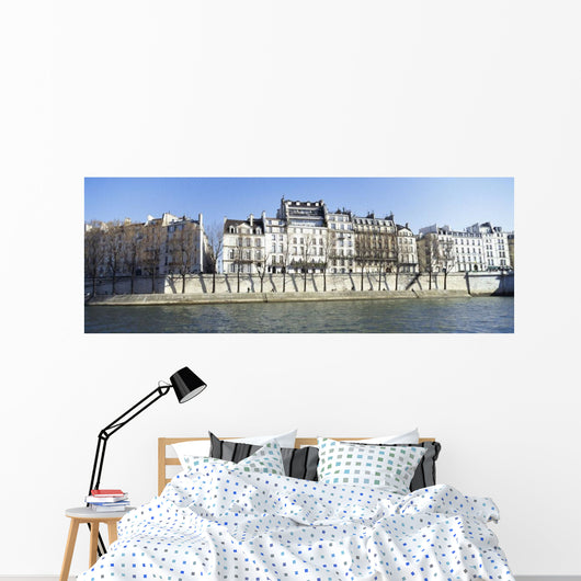 River Seine And French Townhouses Wall Mural