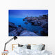 Small Lighthouse And House At Dusk Wall Mural