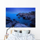 Small Lighthouse And House At Dusk Wall Mural