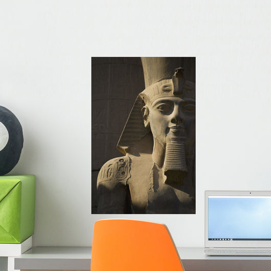 Detail Of Head Of Pharaoh Statue Wall Mural