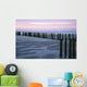 Seascape At Dusk With Pillars In Foreground, Biarritz Wall Mural