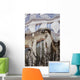 Surreal Swirling Fake Facade Of Building Wall Mural
