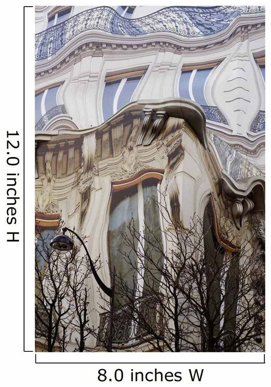 Surreal Swirling Fake Facade Of Building Wall Mural