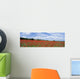 Looking Across Field Of Poppies To Small Village In Provence Wall Mural