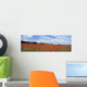 Looking Across Field Of Poppies To Small Village In Provence Wall Mural