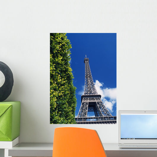 The Eiffel Tower And Shrub Wall Mural