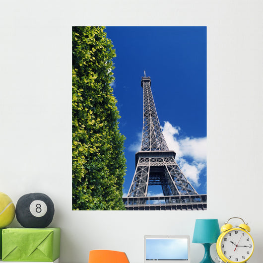 The Eiffel Tower And Shrub Wall Mural