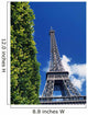 The Eiffel Tower And Shrub Wall Mural