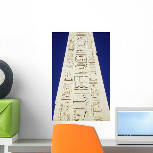 Obelisk Of Tuthmosis Iii And Blue Sky, Close Up Wall Mural