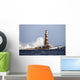 Waves Crashing Against Roker Lighthouse Wall Mural