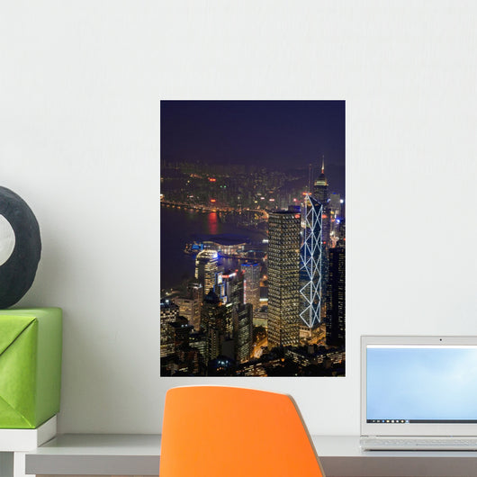 Cityscape And Causeway Bay Wall Mural