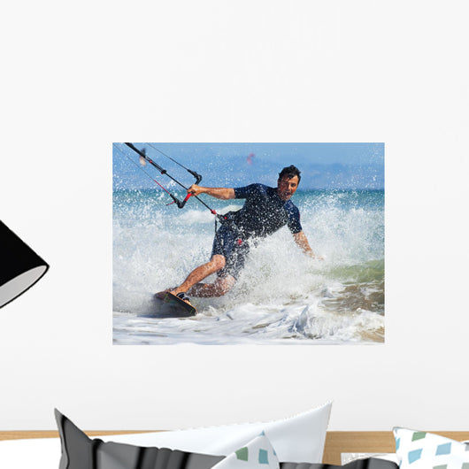 Kite Surfing In Front Of Hotel Dos Mares Wall Mural