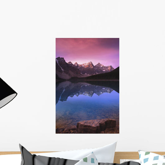 Moraine Lake's Valley Of The Ten Peaks Wall Mural