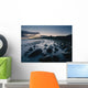 Large Boulders On Beach Near Dunstanburgh Castle At Dawn Wall Mural