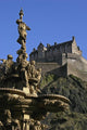 Edinburgh Castle And The Ross Fountain Wall Mural