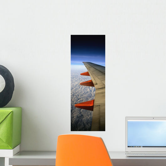 Aeroplane Wing Flying London To Glasgow Wall Mural