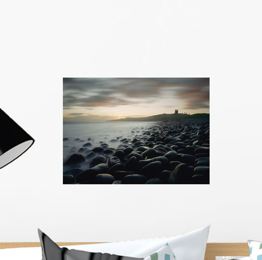 Dunstanburgh Castle At Dawn Wall Mural