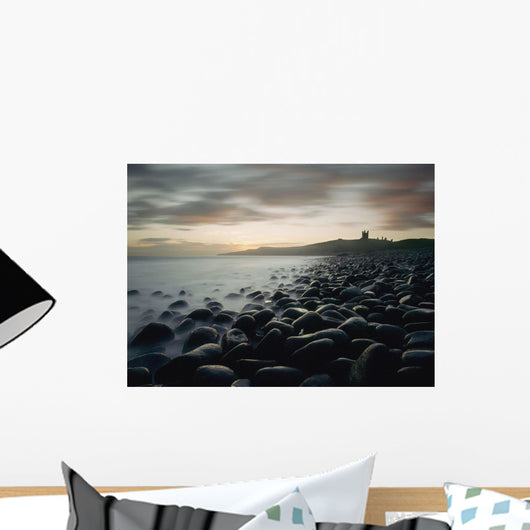 Dunstanburgh Castle At Dawn Wall Mural