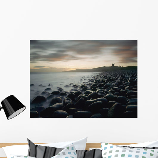 Dunstanburgh Castle At Dawn Wall Mural